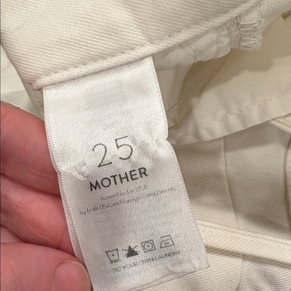 Mother the looker ankle fray jeans glass slipper wash white jeans - Picture 3 of 10